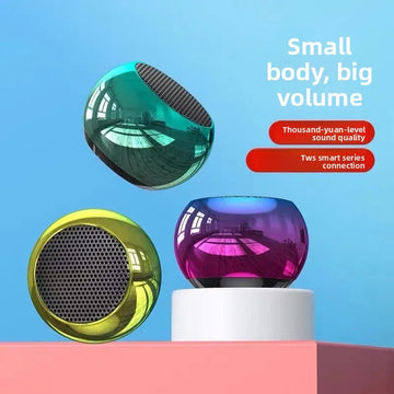 Portable Mini BT Home Theater Subwoofer True Wireless for 5.2 Powerful Bass Stereo Speakers 5W Output Power Lithium