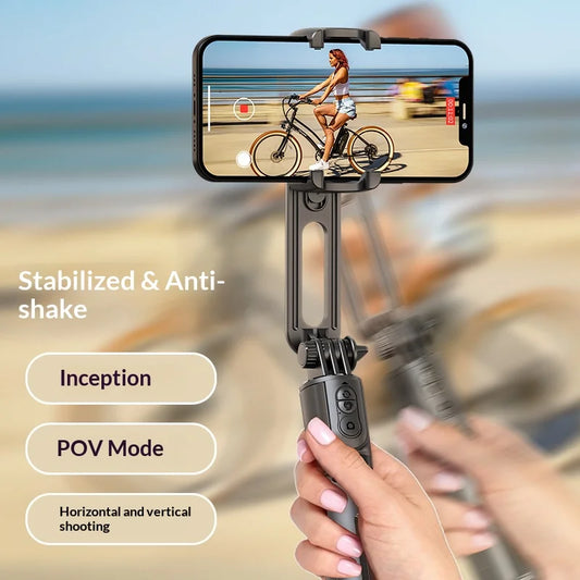 Telescopic Handheld Selfie Stick Smartphone Stabilizer Shooting Tripod Mobile Stand Phone Holder Anti-shake Motion Tracking