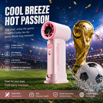 2026 for High-speed Small Wind Gun Turbo Portable Digital Display Handheld Fan 3600mAh Battery USB Charging Mini Plastic