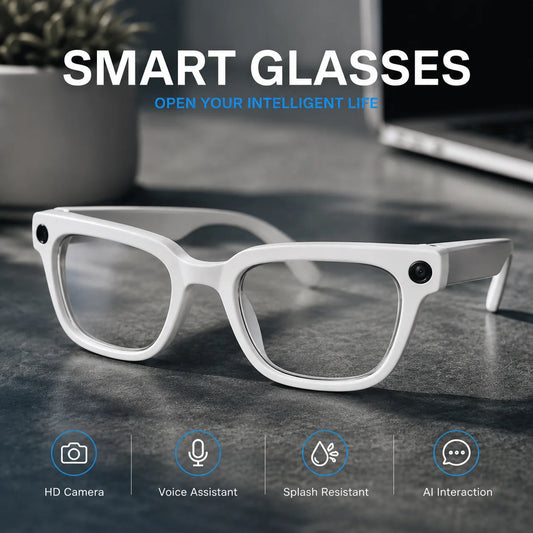 2026 Q11 Voice Control AI Glasses Supported Anti-shake Technology 290mAh Battery 8 Megapixels Camera Smart Glasses