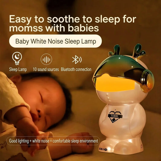 Smart Dragon  Speaker Sleep Lamp with White Noises Voice Control Rechargeable Night Light for Kids Bedside Gift Decor
