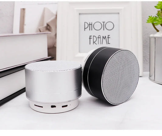 Metal HD Sound Bass Stereo Mini Speaker Support FM AUX S168-68 Portable Wireless for 4.2 Subwoofer LED Luminous for Home