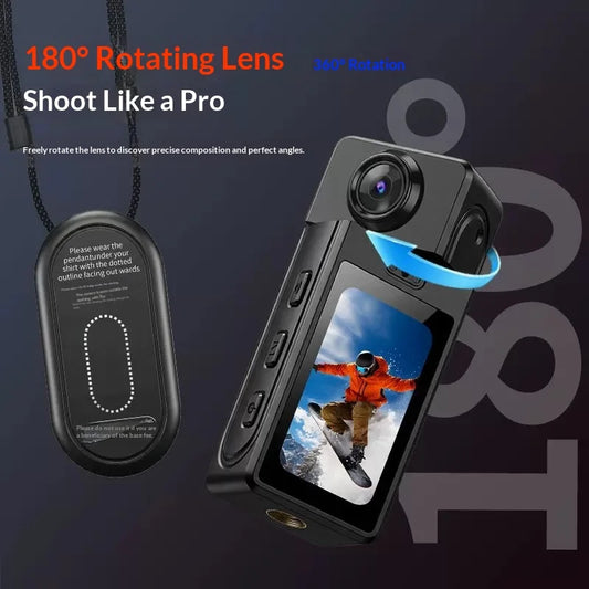New Cross-border Y1 Model S168-79 Neck-mounted Camera 1.47-inch Screen TF Card Support Magnetic Thumb Action Portable Outdoor