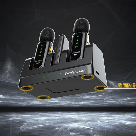 New Lavalier Mini Microphone K7 with Charging Dock Type-C/ios Suitable for Outdoor Live Streaming and Meeting Recording