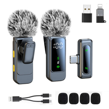 Wireless Lavalier Microphone Epro Hot Selling Recording Noise-reducing MIC for IOS Android Phone Tiktok Live Broadcast