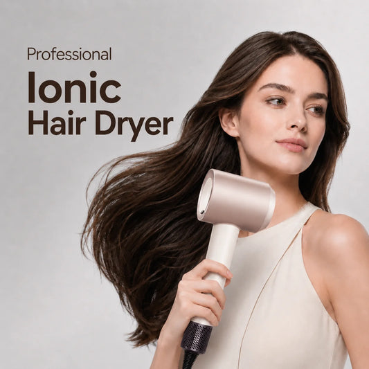 300,000 RPM High Speed Hair Dryer Professional Negative Ion Salon Blow Dryer 1600W Lightweight Quiet Powerful Airflow for Travel