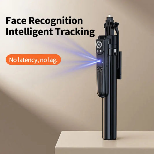 Portable 360 Rotation Chaoke Selfie Stick ABS Wireless Remote Control Rechargeable Foldable Stable Tripod Smart Tracking Live