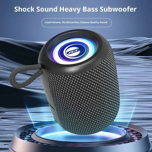 Outdoor Waterproof IPX3 Portable Mini Speaker RGB Speaker TF Card Home Bathroom Camping Subwoofer Battery Powered Audio