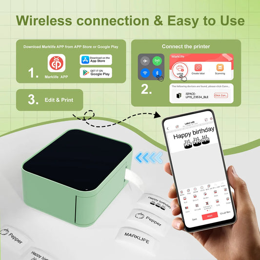 Wholesale P15 Mini  Label Maker Portable Wireless Thermal Printer Inkless Sticker Machine for Small Business Office