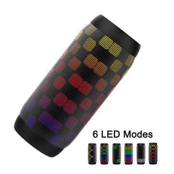 AFK HiFi Sound Super Wireless Speaker for Bass Outdoor Mini Portable Stereo with RGB LED Lighting and Metal Cabinet