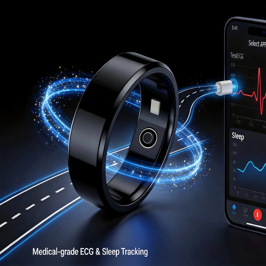 NFC Multifunction OGT22 Smart Fitness Tracker Ring Android App Control Magnetic Charging Long Battery Life Smart Ring