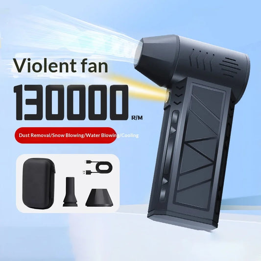 Hot Sale Hand Held Mini Compressed Air Duster Portable Fan Electric Small Blower Jet Turbo Fan for Campfire Jet Fan for Clean