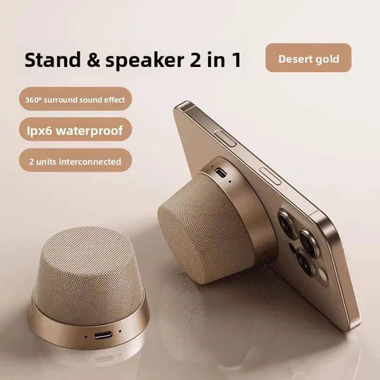 Mini Magnetic Waterproof for 5.3 Plastic Speaker DY300 Super Bass TYPE C Port 5W Can Customized Portable with Strap