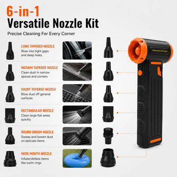 Powerful Mini Turbo Fan High Speed Handheld Air Blower Cordless Electric Blower for Car Snow Removal Dust Cleaning Supplier