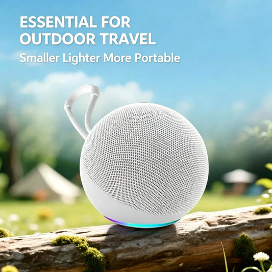 Smart  Speaker Alexa Compatible Wireless RGB Portable Speaker 5.3 Mini Outdoor Waterproof Soundbox for Camping Travel