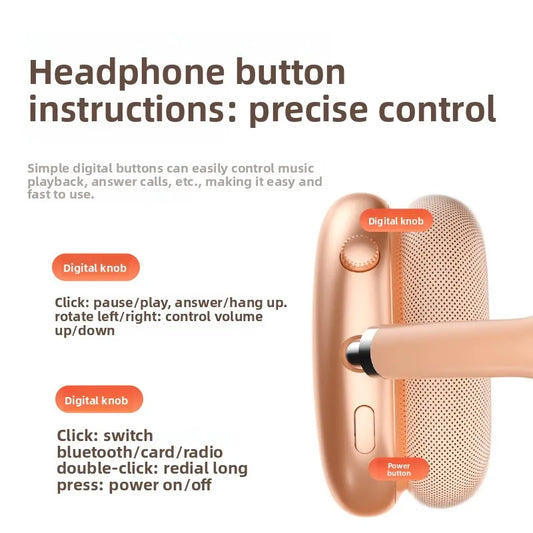 2026 Ready to Ship ANC Wireless Headphones Support PC for Tablet  Immersive Audio for Music Game HiFi Stereo Headphones