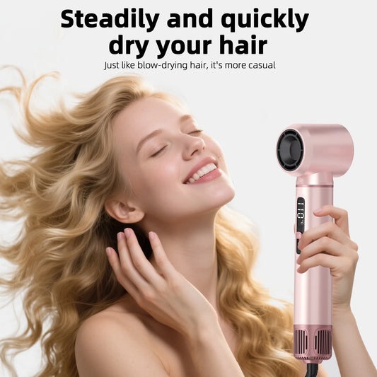 Five-in-One Hot Air Comb & Curling Iron Straightening Hair Dryer Set with Cold Air & 3-Speed 1000W High Wind Power for Home Use