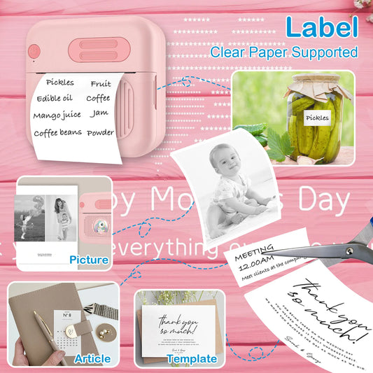 New Product Wifi Kids Children's Wireless Label Instant Mini Printers Portable Printing Machine for Children