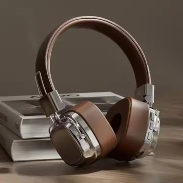 New Retro-style Over-ear  Headphones with Long Battery Life, Compatible with Gaming Headsets and Mobile Phones