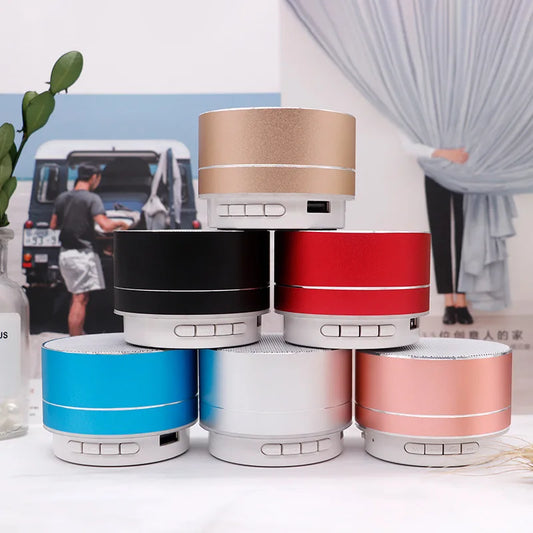 HOT A10 Wireless Blue Tooth Speaker Small Steel Gun Subwoofer Portable Mini Gift Card Bluetoothes Speaker