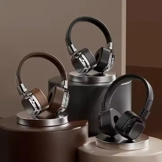New Retro-style Over-ear  Headphones with Long Battery Life, Compatible with Gaming Headsets and Mobile Phones