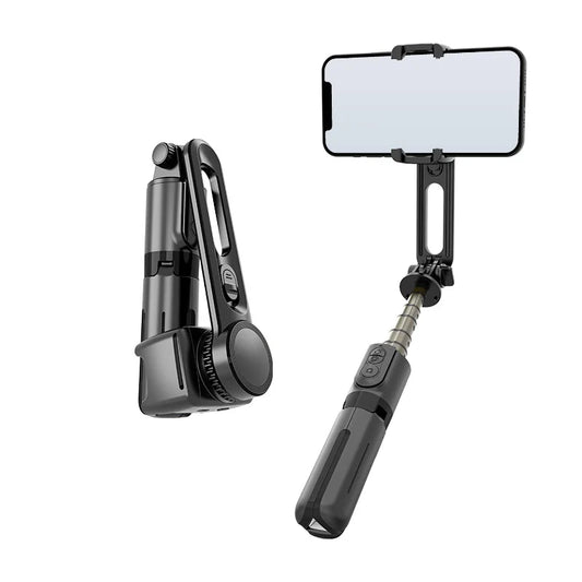 Portable L18 Single-Axis Phone Stabilizer Foldable Selfie Stick with Bluetooth Remote Anti-Shake Gimbal for YouTube Video