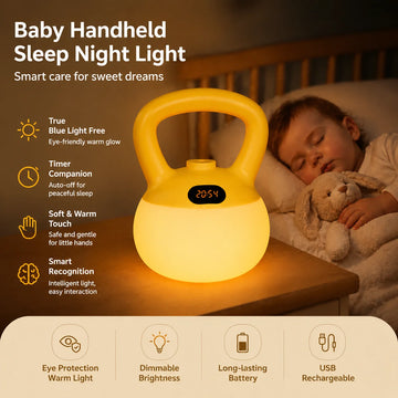 Creative Kettlebell LED Night Light USB Rechargeable Dimmable Bedside Lamp for Fitness Fans Home Decor Wholesale